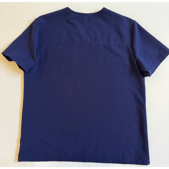 Figs Navy Blue Scrub Top Bundle of 3 Navy Size XL M22SW1020 Tab Pocket Shirt EUC - Picture 2 of 11
